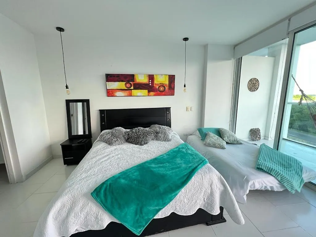 Apartmán Acogedor Apartamento Primera Linea De Playa Cartagena 0*,  Kolumbie