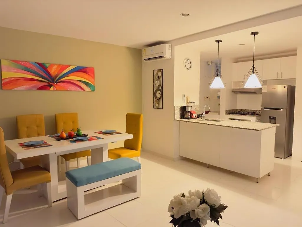 Apartmán Acogedor Apartamento Primera Linea De Playa Cartagena